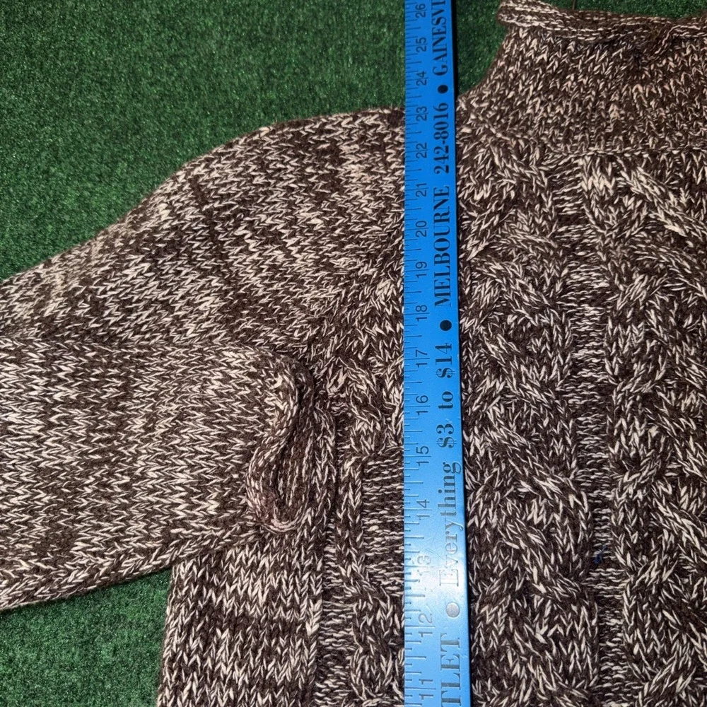 Abercrombie & Fitch Cable Knit Turtle Neck Brown Sweater Women's Size Small R2
